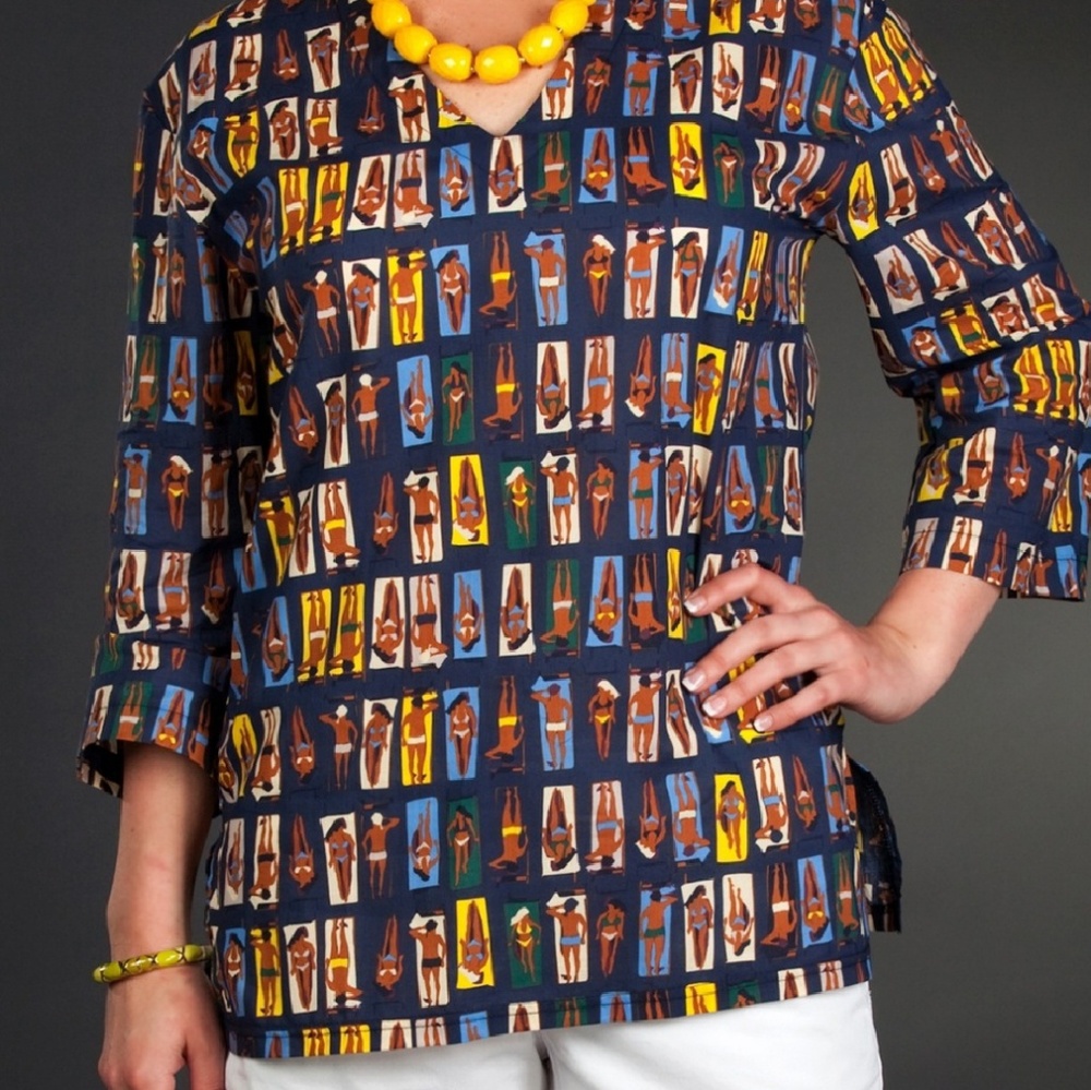 Tracey Negoshian Kaitlin 3/4 Sleeve Tunic